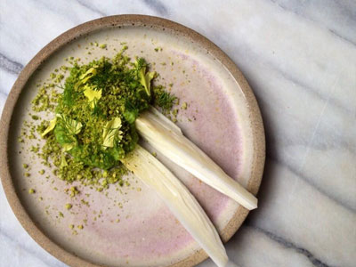 Chicory, Pork Skin & Ramson Salt