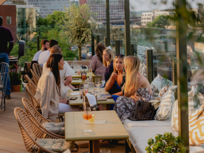 Drink alfresco on the BBC's (former) rooftop bar image