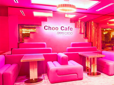 Have afternoon tea at Jimmy Choo's pink cafe image