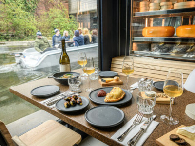 Eat fine British cheeses while floating on the Regent's Canal image