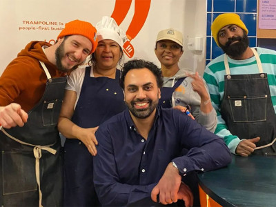 Eat hearty food and support London's refugee community image