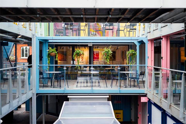 Eat at London's first restaurant in a shopping container picture