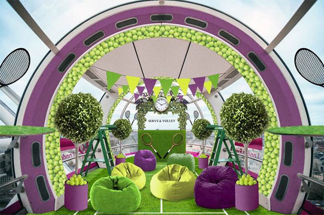 Game, Set, Match! The London Eye Transforms Pods into the Ultimate Tennis Fan Zone picture