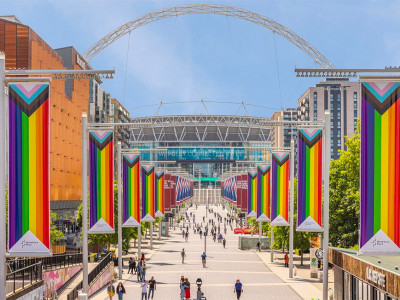 Olympic Way renamed to King's Way as part of Wembley Park's Coronation Celebration image