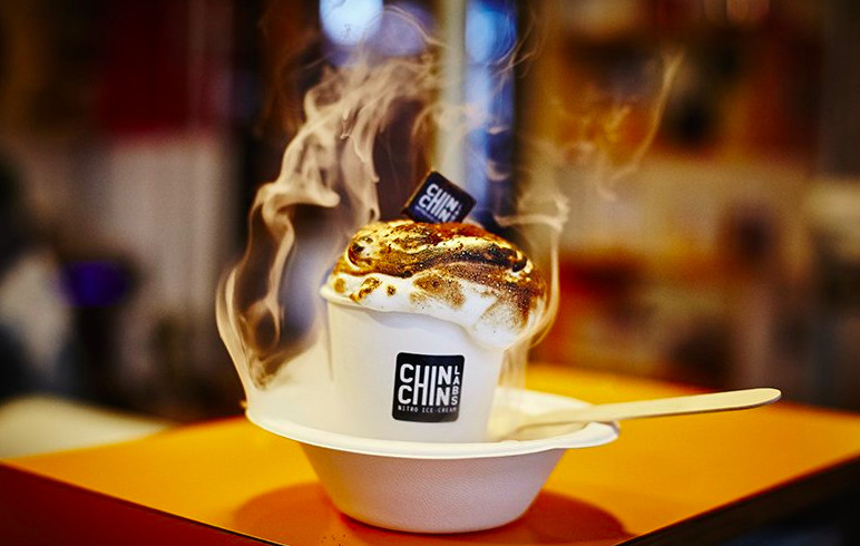 Chin Chin Icecream's 100 free vegan hot chocolate giveaway image