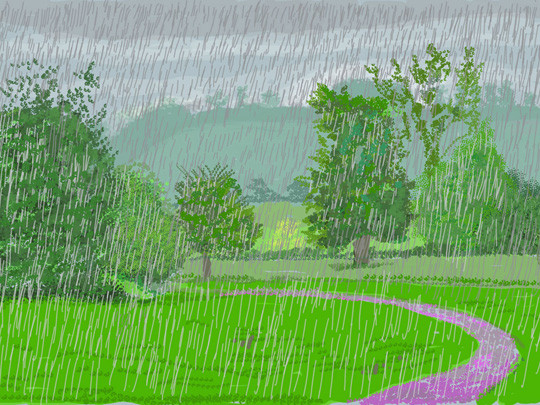 David Hockney: The Arrival of Spring, Normandy, 2020 image