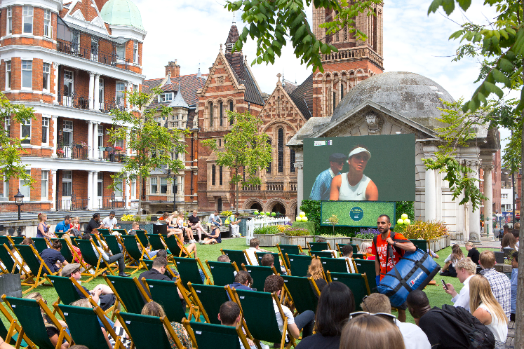 Belgravia’s free Wimbledon screenings return this summer image