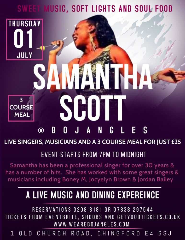 Bojangles Presents An Exclusive Dining Experience With Live Music In Chingford This July! image