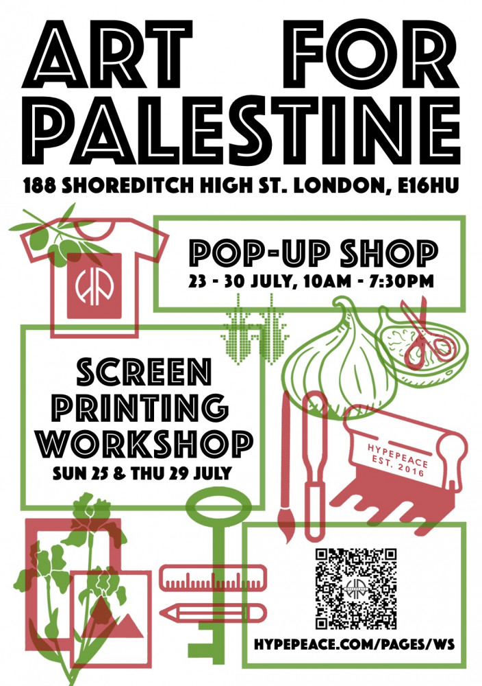 Screen-Print Workshop - Art for Palestine image