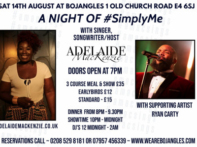 A Night of Simply Me - A Live Music Experience with Adelaide MacKenzie in Chingford image