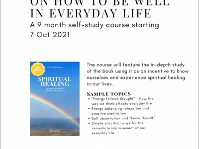 Self-Study Course on How To Be Well in Everyday Life (Via Skype) image