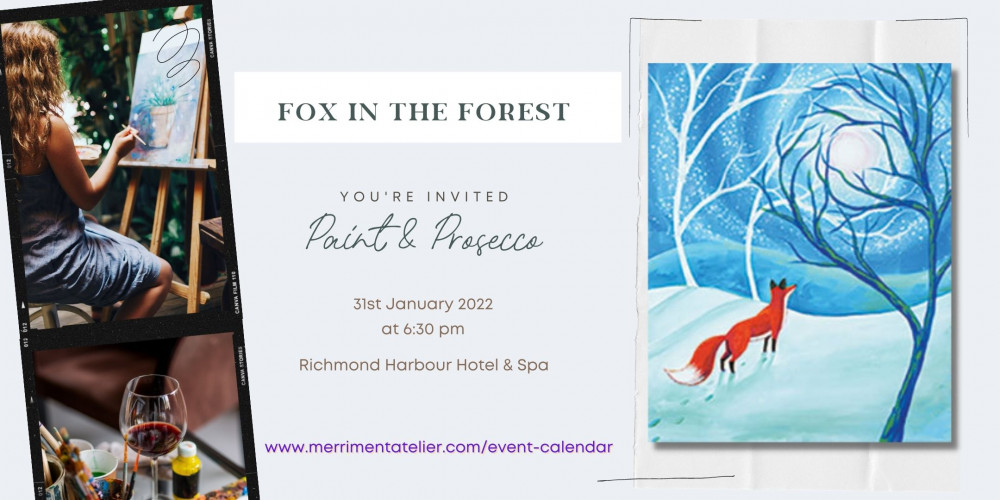 Paint party “Fox in the forset” image
