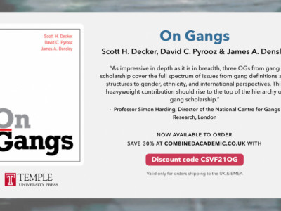 Book Launch – ‘On Gangs’ by Scott Decker, David Pyrooz and James Densley image