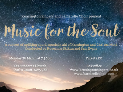 Barcarolle Choir and Kensington Singers concert "Music for the Soul" image