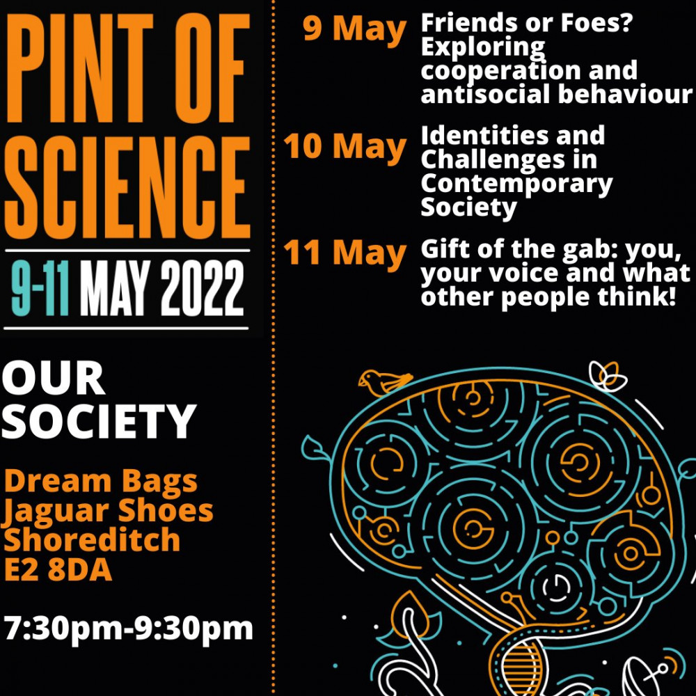 Pint of Science Festival - Identities and Challenges in Contemporary Society image