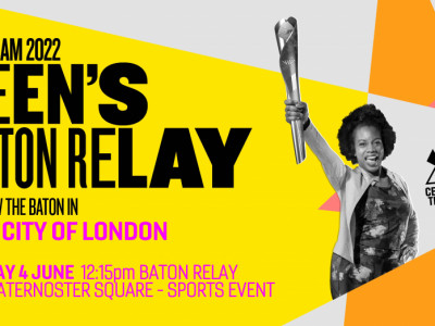 Queen's Baton Relay and family sports themed event image