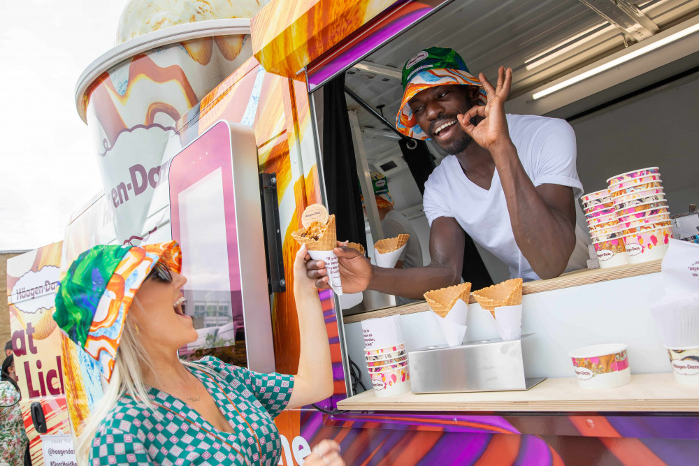 Häagen-Dazs Ice Cream Van launches with Celebrity DJs image