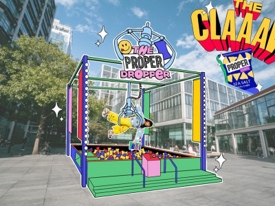 The UK's First Giant Arcade Claw launches in Shoreditch by PROPER Snacks image