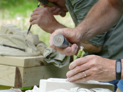 Two-days stone carving workshop with Amerton Arts Studio image
