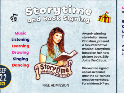 Storytime with Anna Christina and Book Signing at the Hidden River Festival image