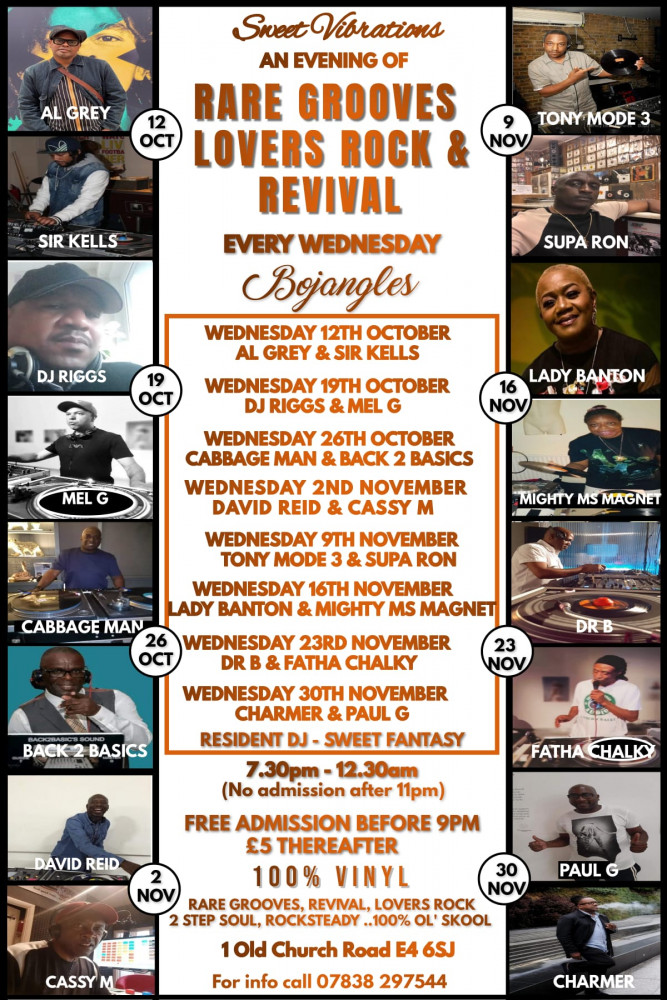 Rare Grooves, Lovers Rock, & Revival Night - Club Night in Chingford image