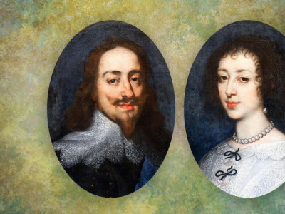 Charles I & Henrietta Maria with William Tyler MBE image