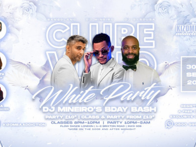 Clube Vicio: White Party DJ Mineiro’s Bday Bash - Kizomba Party & Classes image