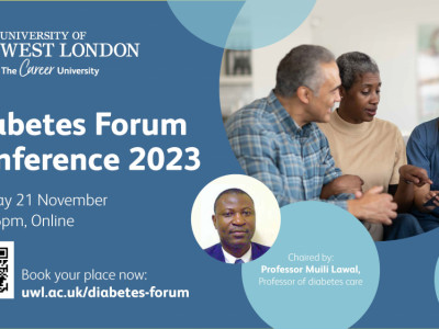University of West London Diabetes Forum Conference 2023 ONLINE image