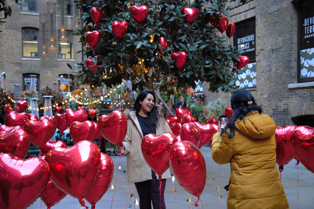 Valentine's Day at Devonshire Square - 'The Garden of Hearts' image