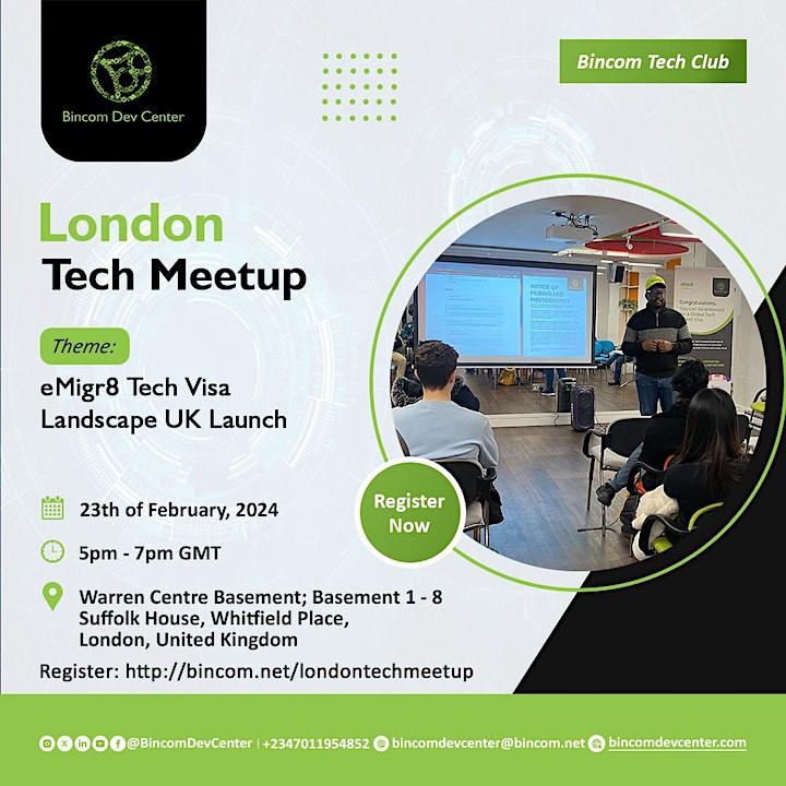 London Tech Meetup: eMigr8 Tech Visa Landscape UK image