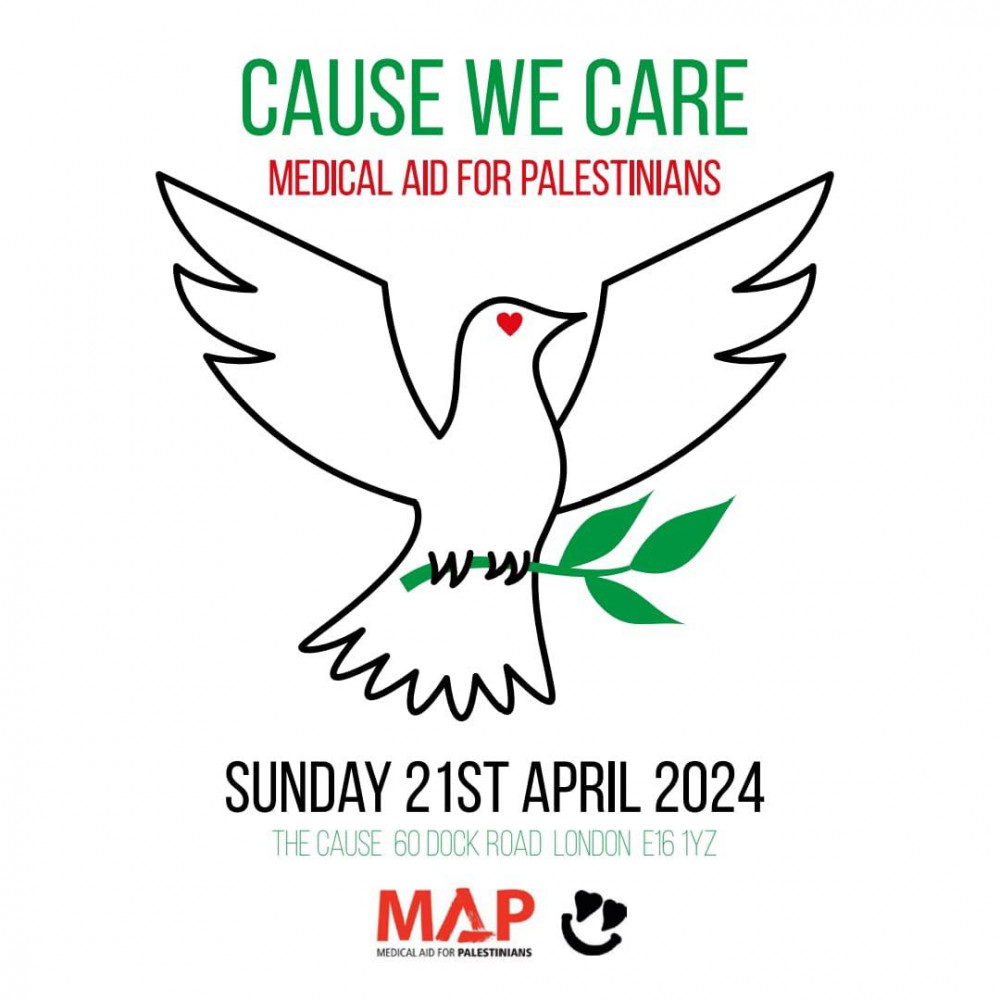 Cause We Care: In Aid of Medical Aid for Palestinians MAP image
