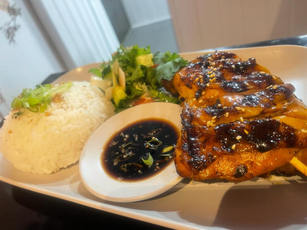 chicken and rice Epsom Marlon's Filipino special