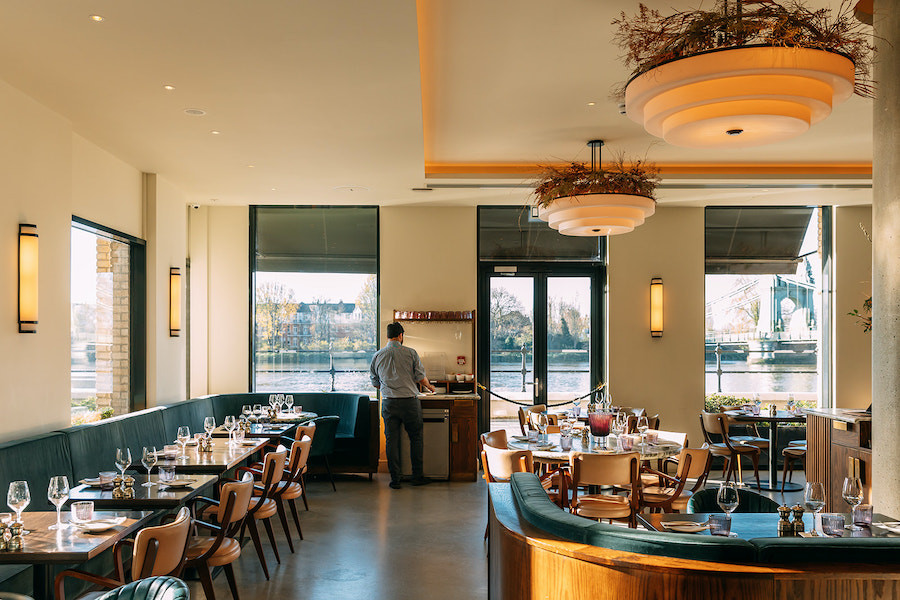 DELICIOUS DINING ON THE THAMES AT SAM'S RIVERSIDE image