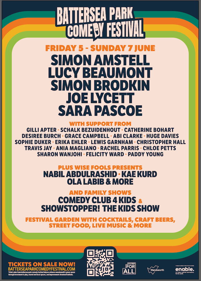 DATE FOR THE DIARY: BATTERSEA PARK COMEDY FESTIVAL image